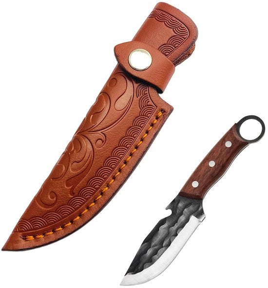 scheda di misurazione in pelle artigianale - scheda da tasca per outdoor - campeggio - escursioni - pelle di alta qualità - meshoe