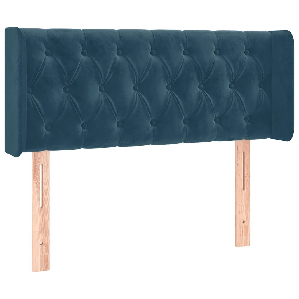 Testiera a LED Blu scuro 93x16x78/88 cm in Velluto 3123612