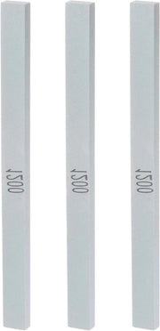 Set di 3 pietre abrasive 1200 giri - 5,9 x 0,24 pollici per la affilatura di coltelli - Silicocarburo verde