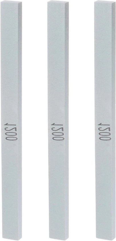 Set di 3 pietre abrasive 1200 giri - 5,9 x 0,24 pollici per la affilatura di coltelli - Silicocarburo verde