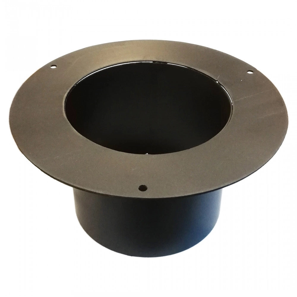 Rosone con tubo attacco ff per stufa a legna, diametro 140mm