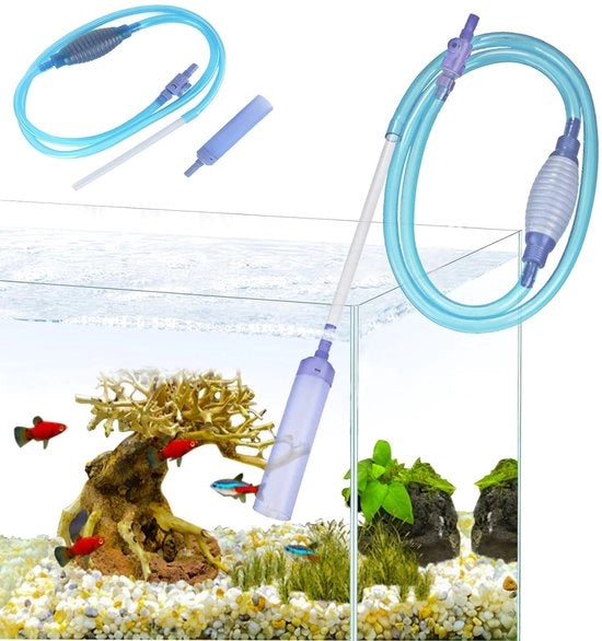 Cambiavalvola per Acquario 2,5 m - Pulitore per Acquario - Spazzolino per Superfici Resistenti - Sicuro per Pesci - Spazzola per Angoli - Qualità Elevata - Pulitore per Acquario