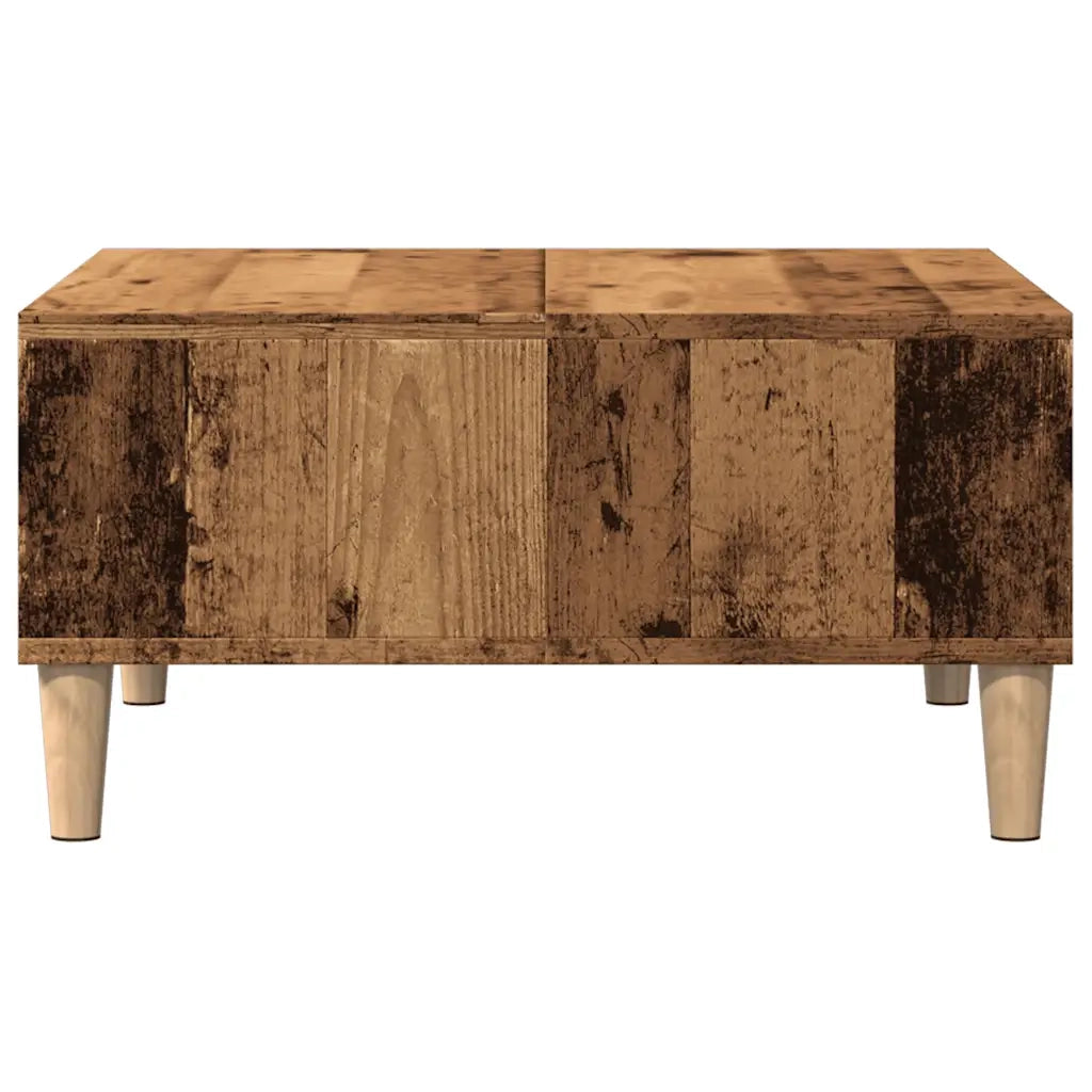 Tavolino da Salotto-Tavolino da soggiorno-Tavolo Legno Antico 60x60x30 cm Legno Multistrato