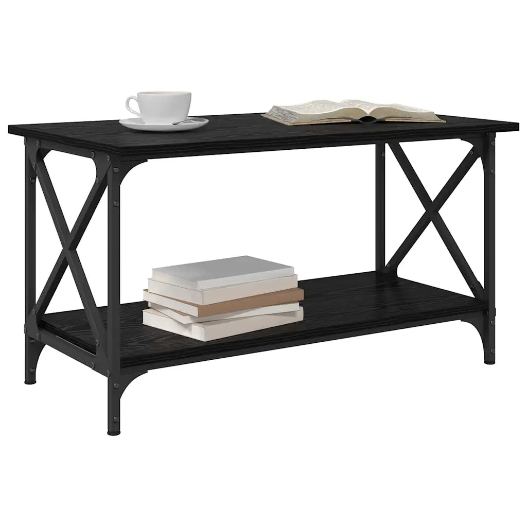 Tavolino da salotto | Tavolino da caff¨¨ | Tavolino da Soggiorno Rovere nero 80 x 45 x 45.5 cm