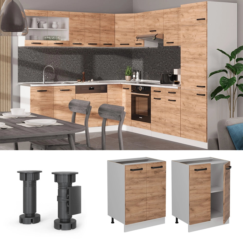 Vicco Mobiletto base cucina Quercia dorata 60 cm PL Rovere