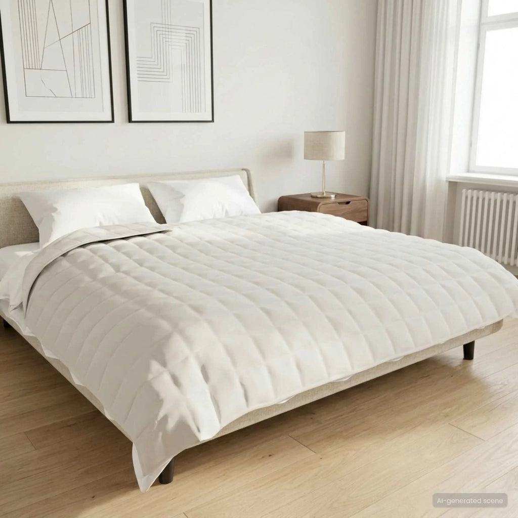 Coperta Ponderata Bianco 200 x 220 cm 13 kg 100% Cotone 205T 3442931