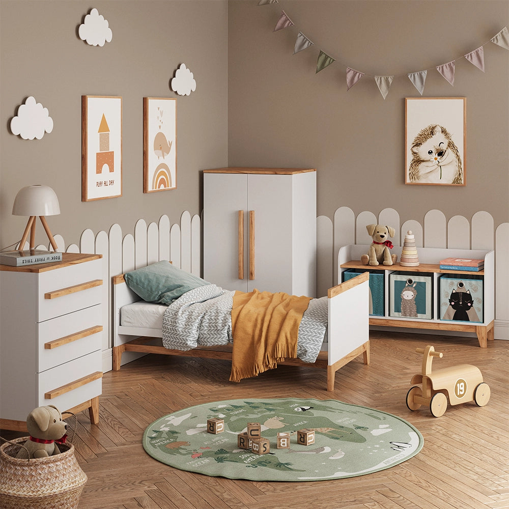 Vitalispa Set per cameretta Bianco/quercia Set di 4