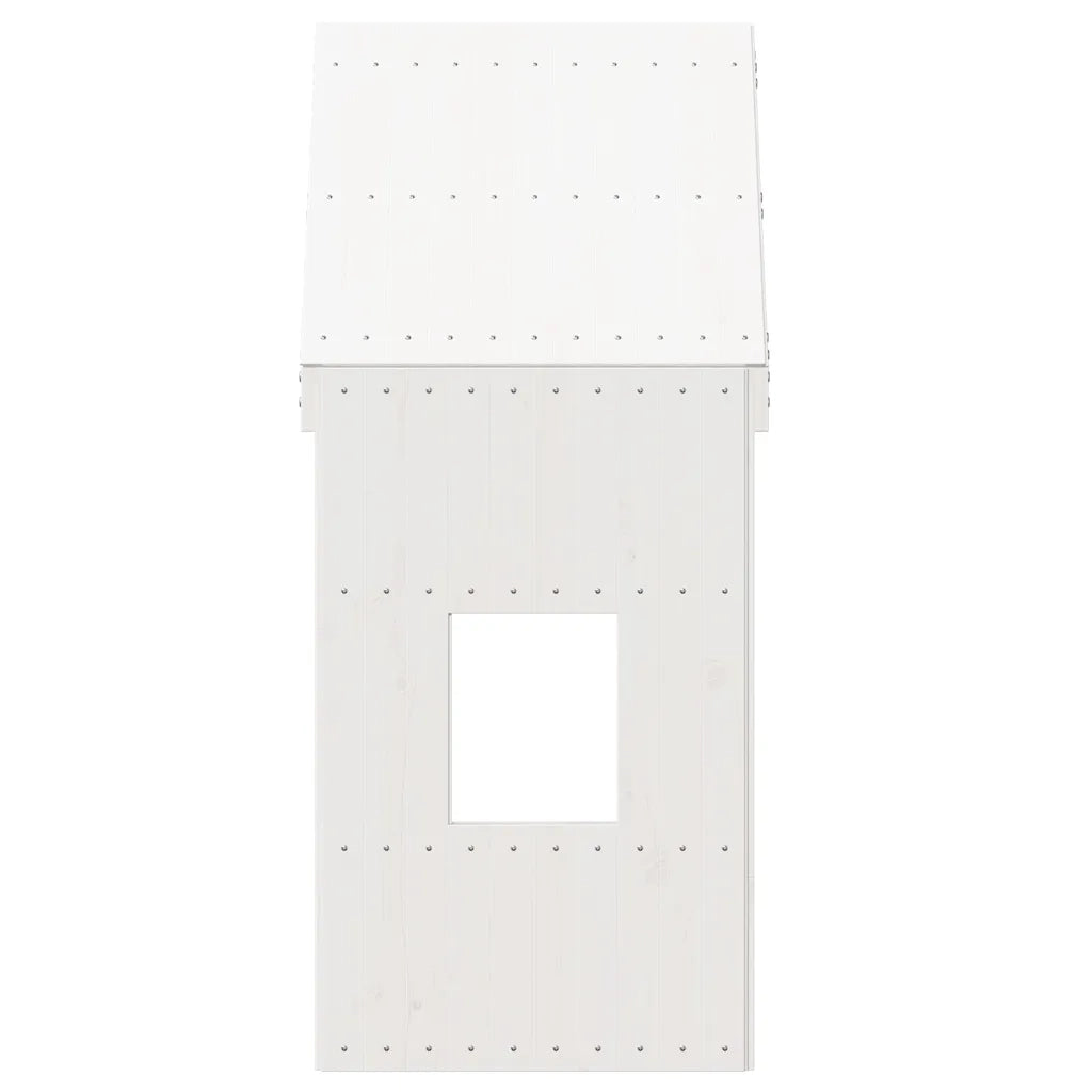 Tetto per Letto Bambini Bianco 60x89x134,5 Legno Massello Pino 846886