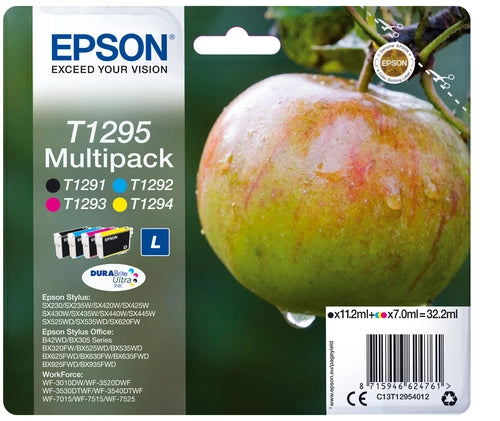 Epson Apple Multipack 4 colori DURABrite Ultra Mela T1295