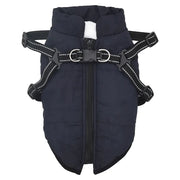 Cappotto Cani Imbracatura Impermeabile Riflettente Blu Navy L24 CFW4052845
