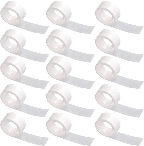 Lijm per ballo 1500pz - Punti di incollaggio a doppia faccia - Etichette autoadesive trasparenti - Ideali per decorazioni da festa - Facili da utilizzare - Lijmplaatjes