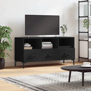 Mobile Porta TV-Mobile per TV-Credenza TV Nero 102x36x50 cm in Legno Multistrato 864332