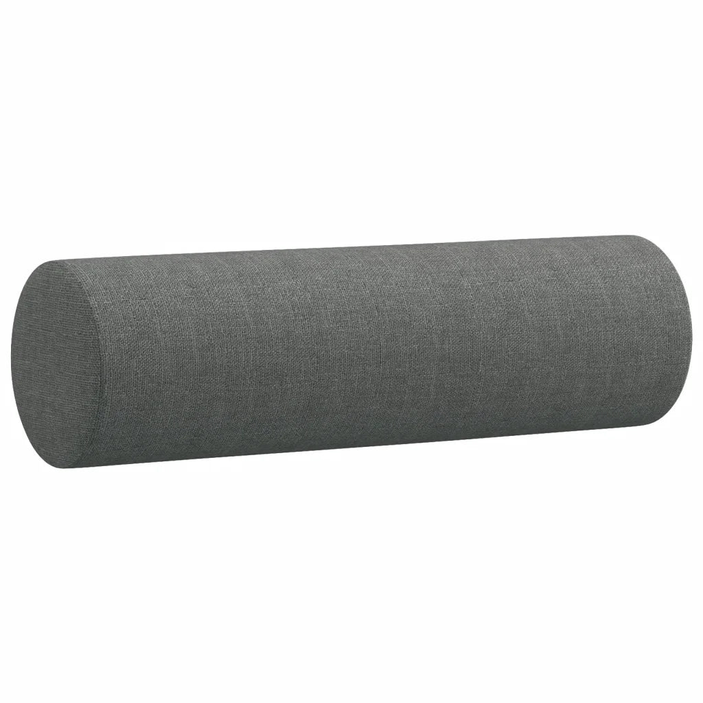 Divano | Divano da soggiorno | Sofa a 3 Posti con Cuscini Grigio Scuro 180 cm in Tessuto