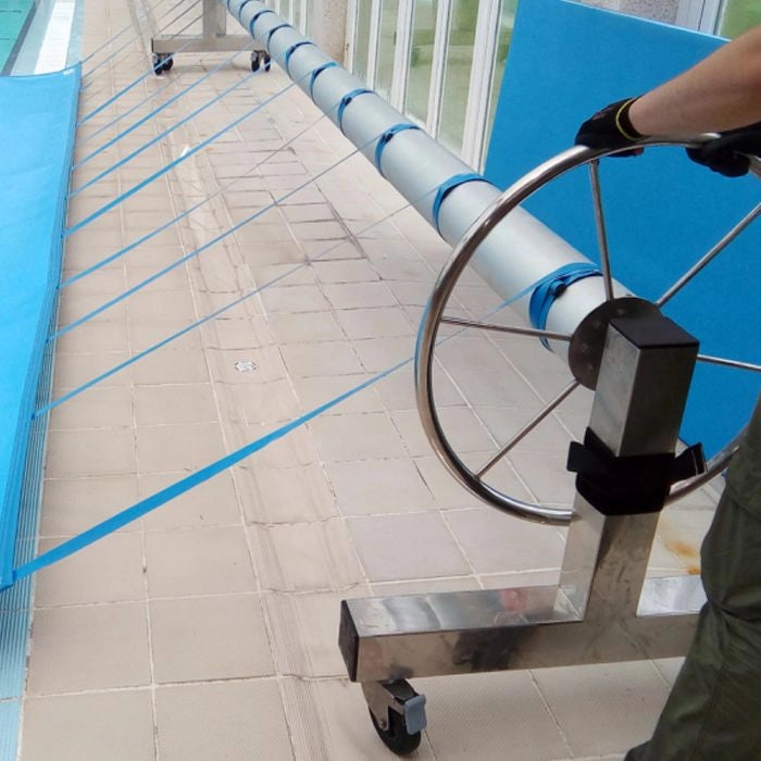 Rullo Avvolgitore Forte Per Piscine Fino A 10 M Di Larghezza Dimensione piscina: 9 m