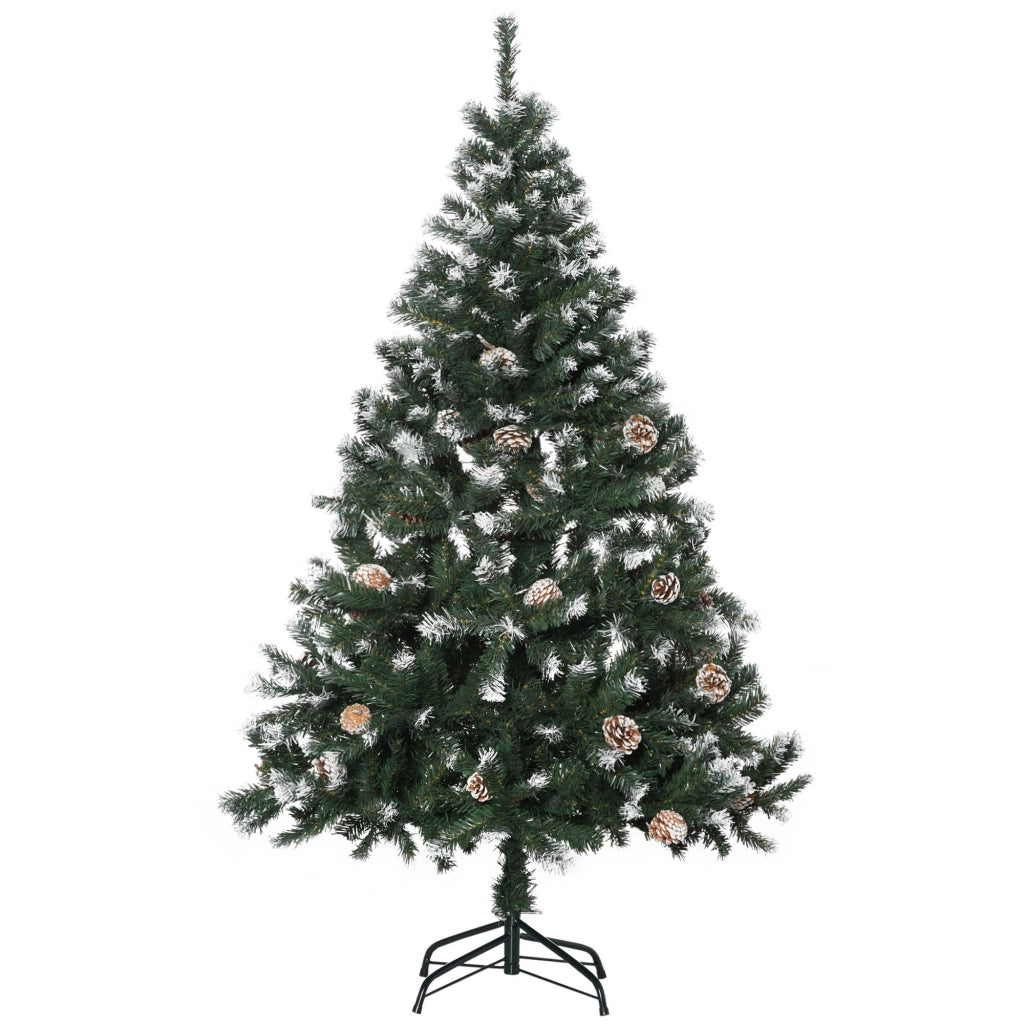 Albero di Natale Artificiale 180cm ¨C Xylo ¨C 676 Rami, 41 Pigne, Effetto Neve
