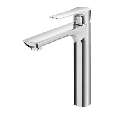 Set miscelatori lavabo alto bidet e doccia Flat con piletta click clack