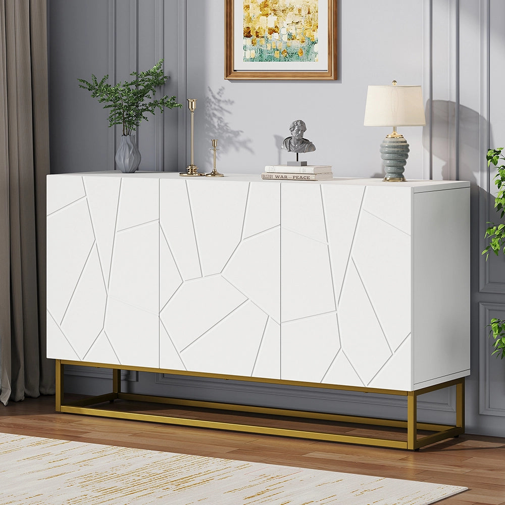 Buffet - Xylo - 4 scomparti 130cm lucido
