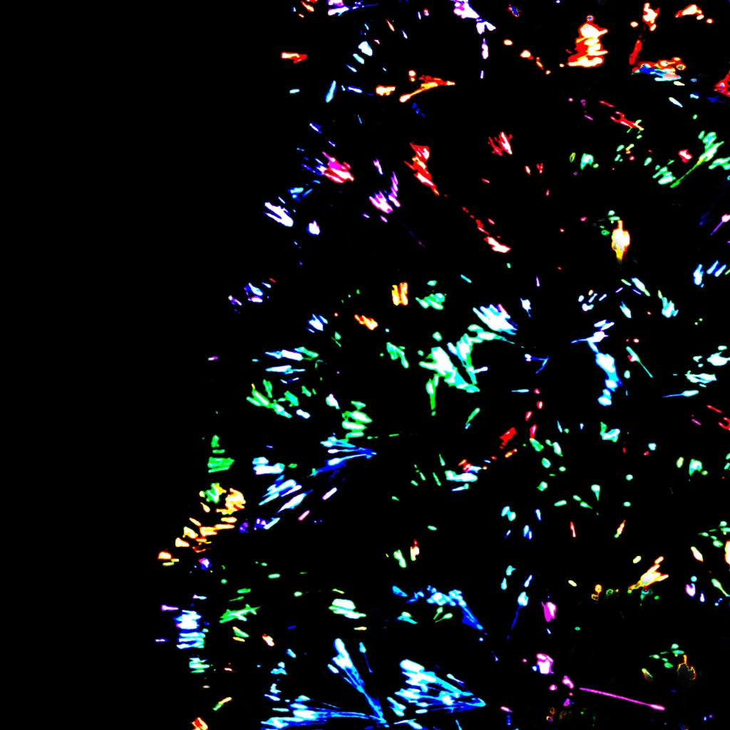 Albero di Natale con Supporto-Luci decorative natalizie Verde 150 cm in Fibra Ottica