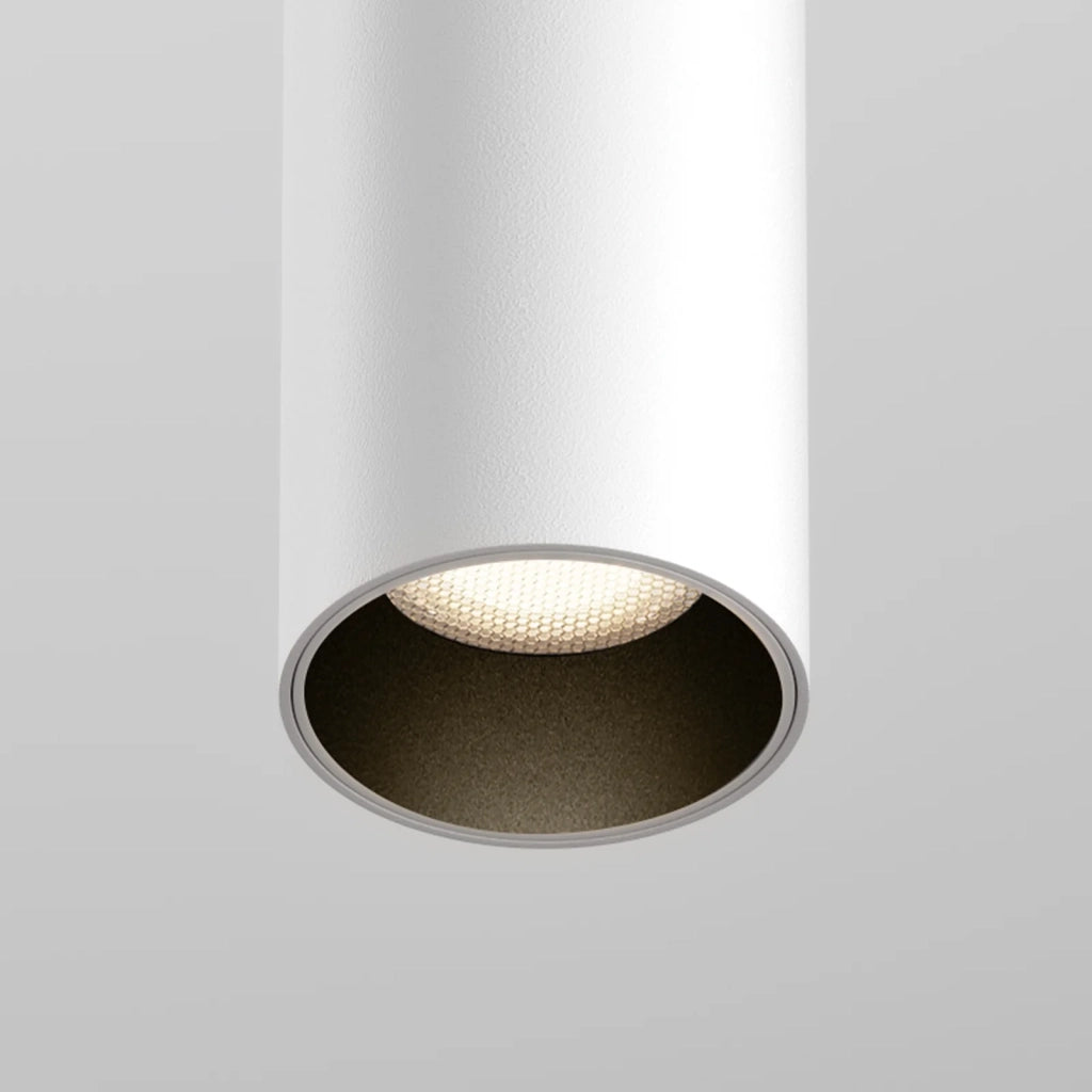 Maytoni Lampada da binario a sospensione moderna Exility Focus LED 1 luce LED integrato bianco alluminio