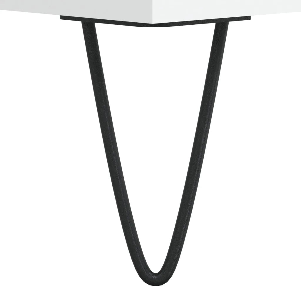 Mobile Porta Dischi Bianco 84,5x38x89 cm in Legno Multistrato CFW2224293