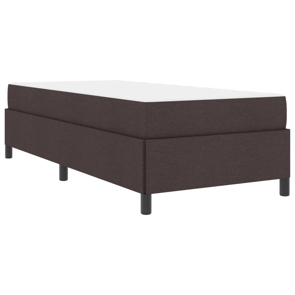Letto a molle Marrone Scuro 100 x 200 cm Tessuto 3398839