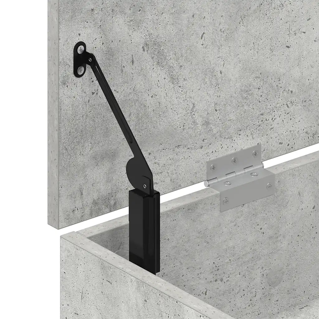 Scarpiera-Scaffale per scarpe Grigio Cemento 102x30,5x45 cm in Legno Multistrato