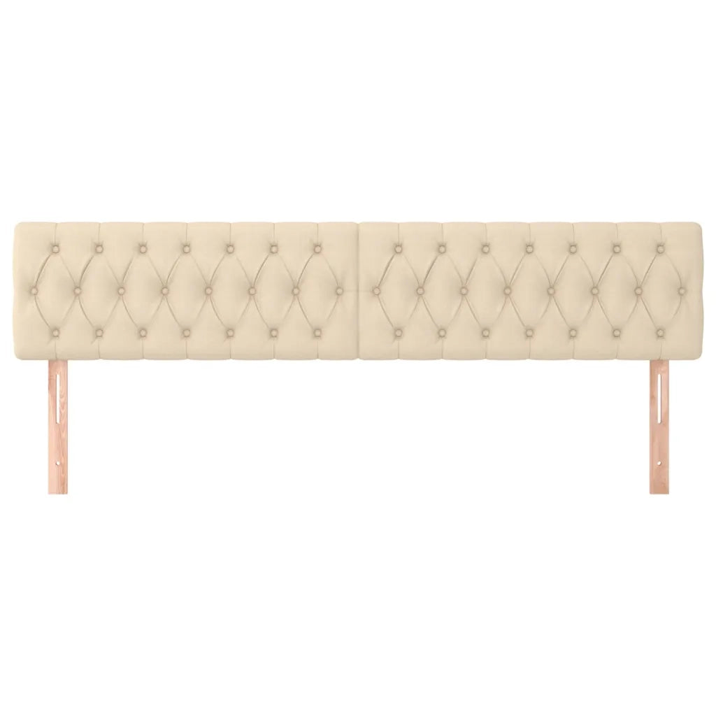 Testiera Crema 180x7x78/88 cm in Tessuto 346373