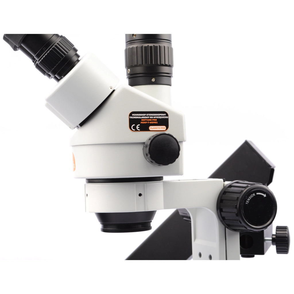 Mikroscopio Stereoscopico Trinoculare Neptune Pro MSNP-T-WDMS1 – Testa Trinoculare, Zoom 7x-45x | Oculare WF10x/20