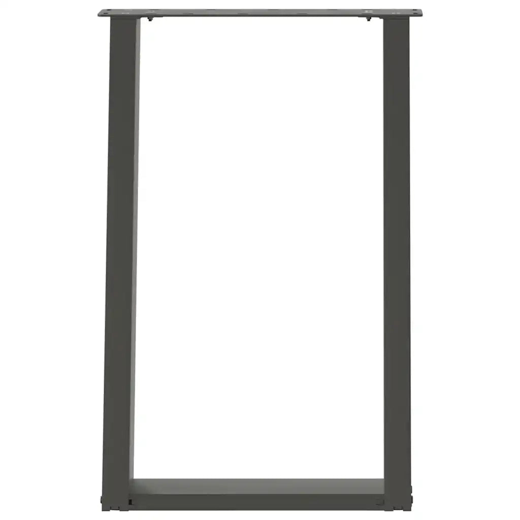 Gambe per tavolo da pranzo a forma di U 2 pz | Piede del tavolo Antracite 60x(72-73) cm Acciaio