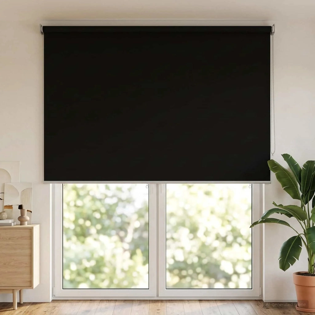 Voletta a rullo con protezione UV Nero 180 x 230 cm Poliestere 42041262