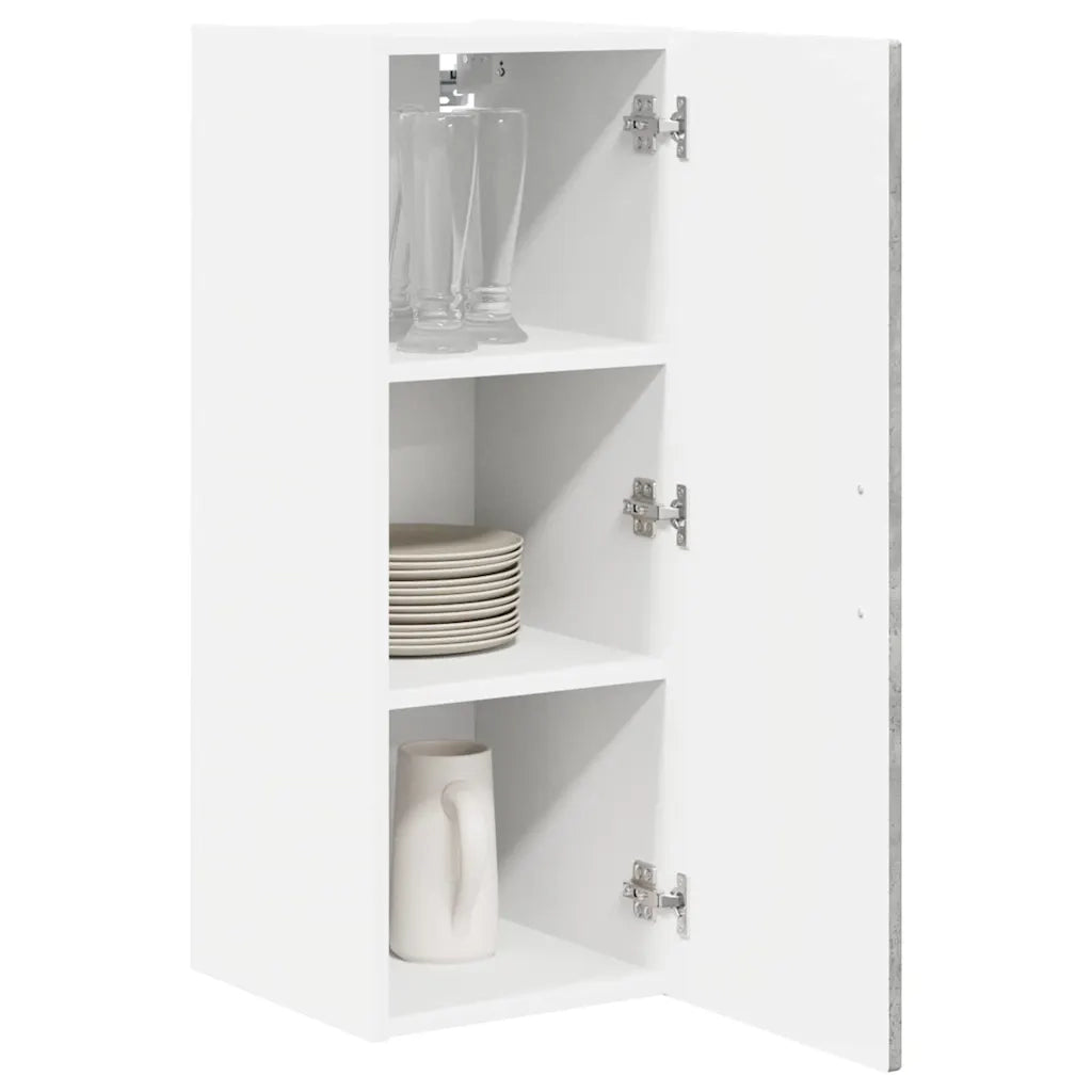 Mobile da cucina con lo scaffale-Armadio da cucina Grigio cemento 30 x 31 x 80 cm 362646