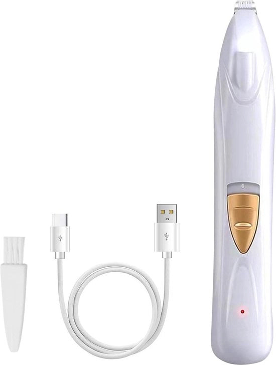 Mini Tondeuse per Animali con LED USB e Funzione per Pelle, Occhi, Orecchie e Cropte