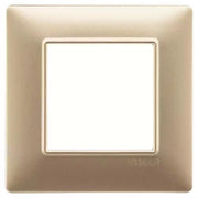VIMAR PLANA - PLACCA 2M CHAMPAGNE OPACO