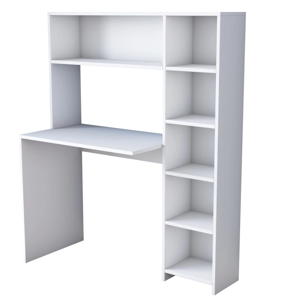 Scrivania in legno "Haham" 113 x 40 x 142 cm - Bianco