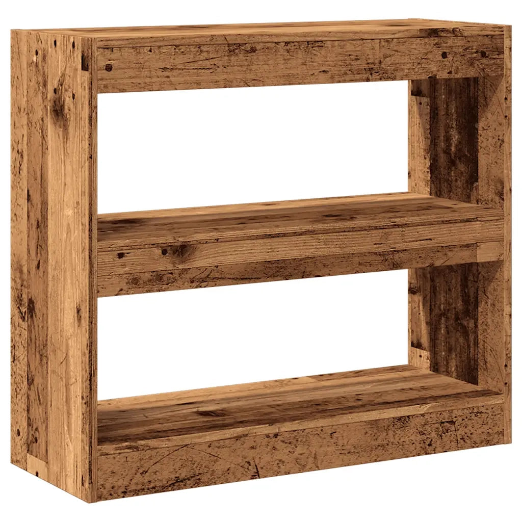Libreria/Divisorio in Legno Vecchio 80x30x72 cm 856814