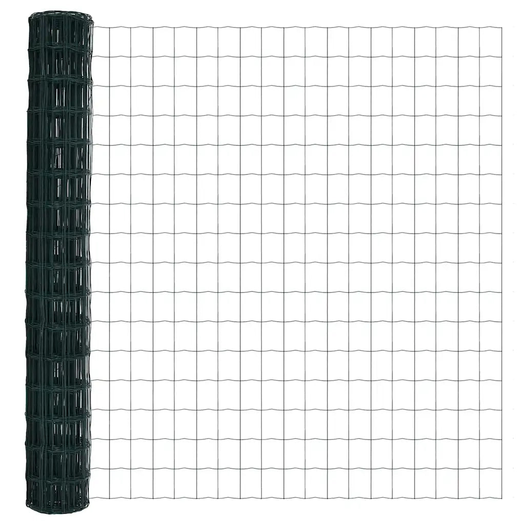Recinzione con Posto Verde 1,4 x 10 m Acciaio e PVC 3350830