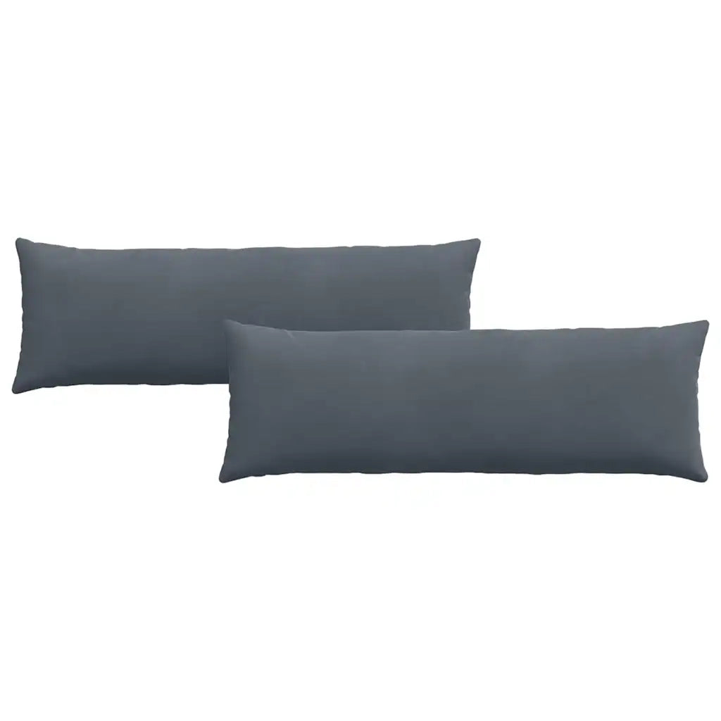Cuscini da Divano 2 pz | Cuscini per sedie Grigio scuro 120 x 40 cm