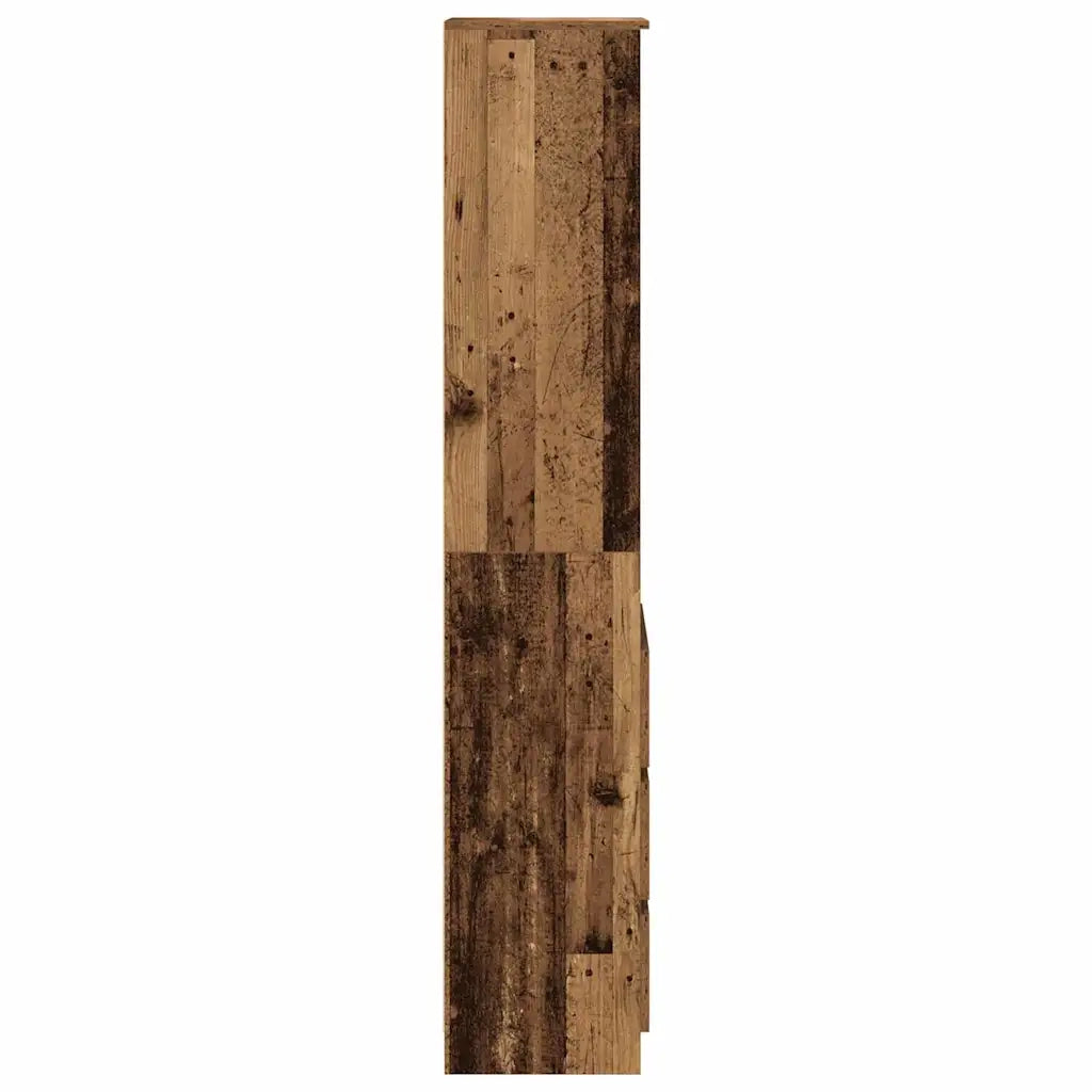 Credenza-Buffet-Armadio da cucina Legno Antico 37,5x35x180 cm in Truciolato 168719