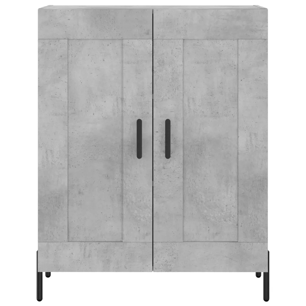 Credenza | Madia | Buffet da pranzo | Armadio da pranzo Grigio Cemento 69,5x34x180 cm in Legno Multistrato