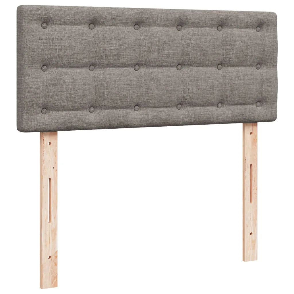 Giroletto a Molle con Materasso Tortora 120x190 cm in Tessuto 3288145