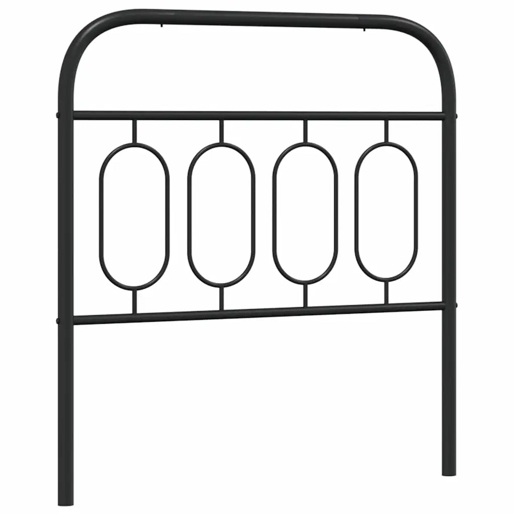 Testiera | Testata di Ricambio in Metallo Nero 90 cm