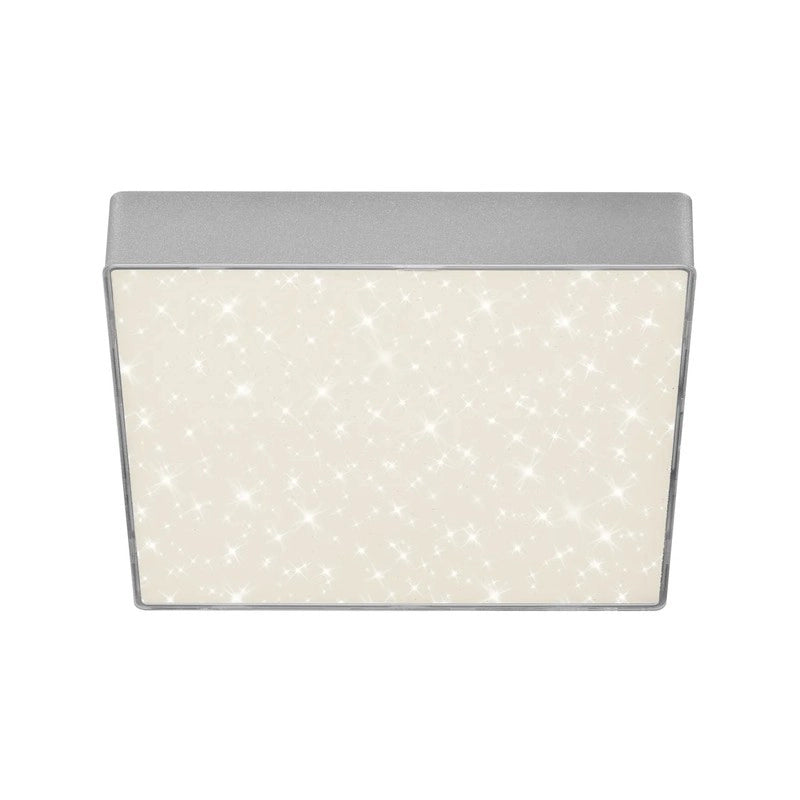 Plafoniera Flame Star led 21,2 cm 1600lm argento