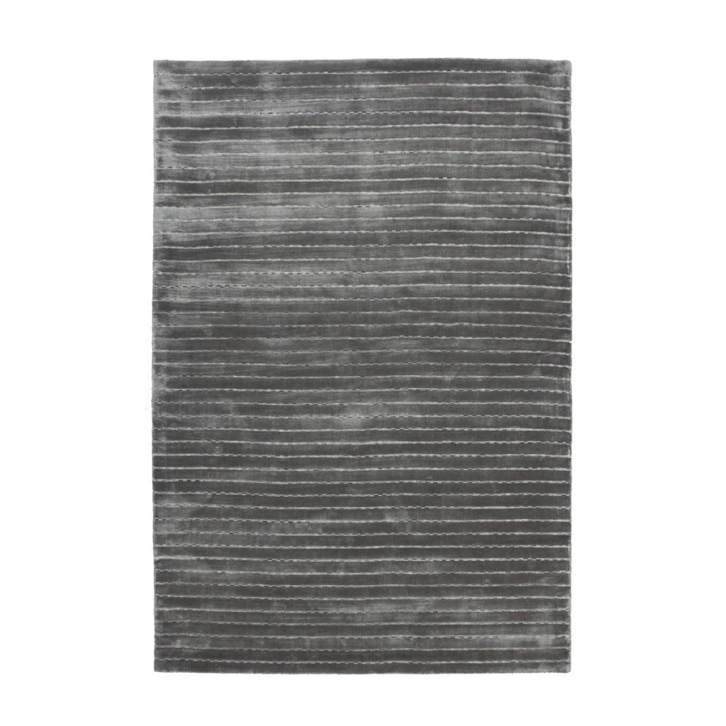 Tappeto Prime Silber 110 in lana e viscosa