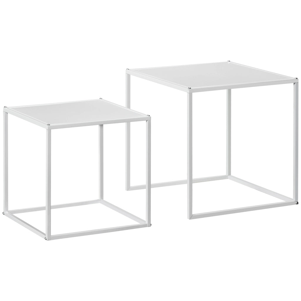 Tavolino da caff¨¨ nido ¨C zephmum ¨C bianco 35x35 40x40