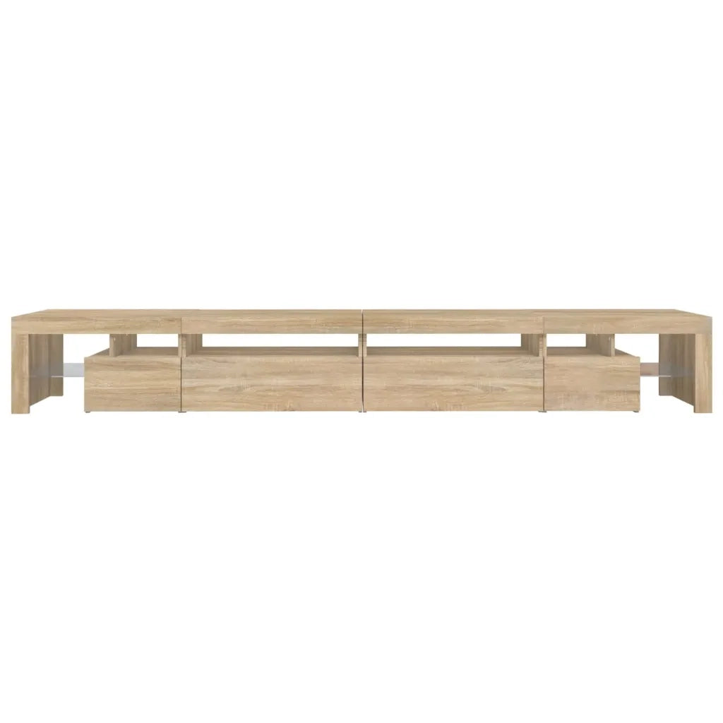 Mobile Porta TV con Luci LED Rovere Sonoma 290x36,5x40 cm 3152804