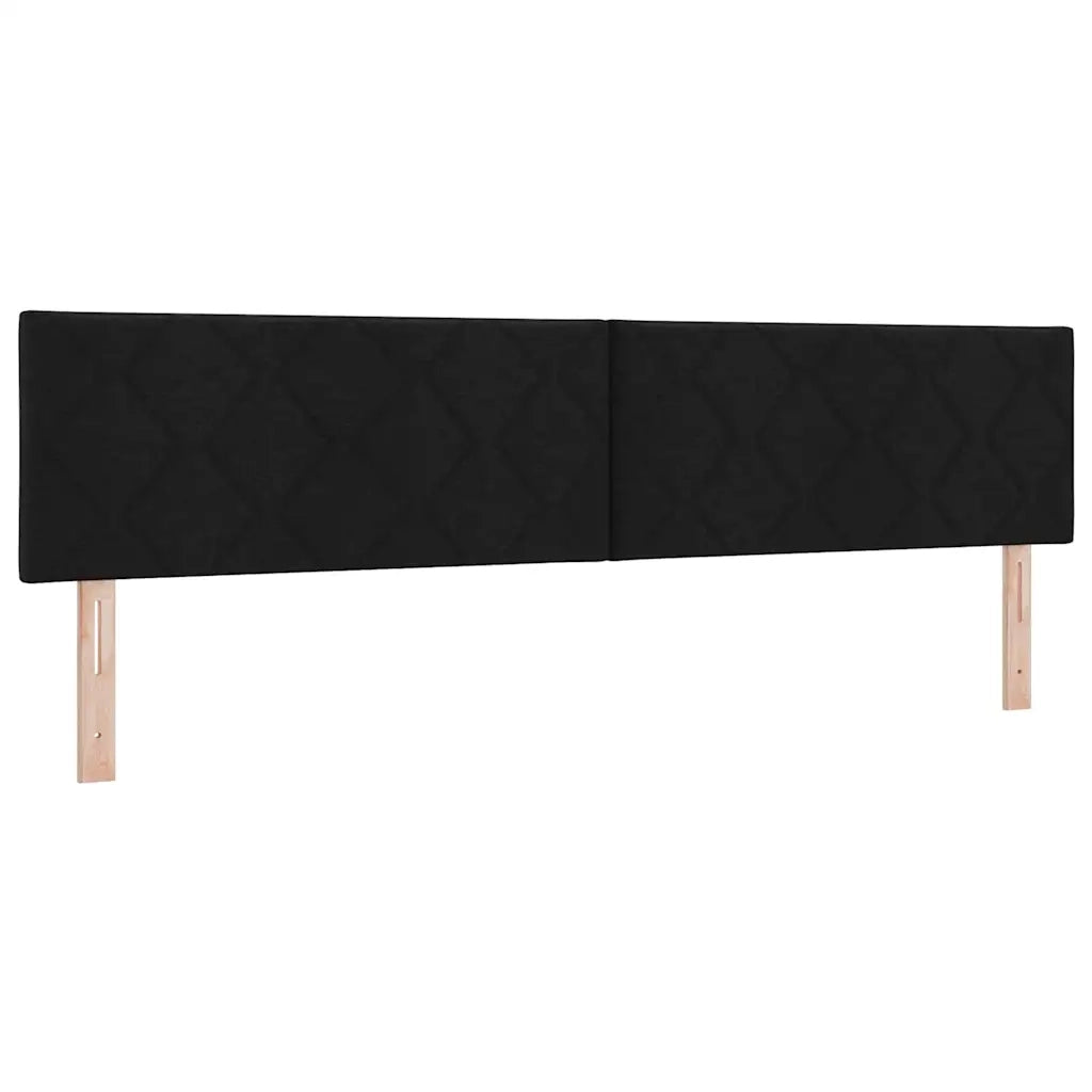 Testiera | Testata Nero 200 cm Tessuto