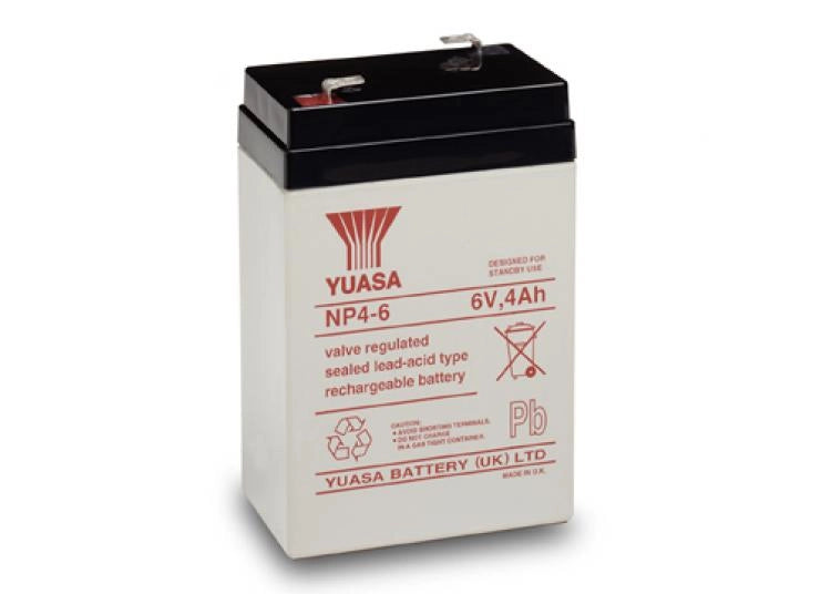 BATTERIA YUASA NP4-6 6V 4 Ah
