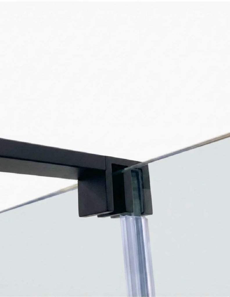Porta doccia scorrevole 2+2 CIRENE (KENNA) 220 cm Profilo Nero