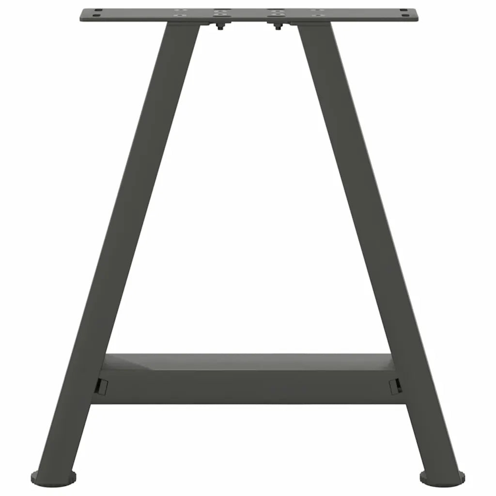 Gambe per Tavolino da Caffè a Forma di A 2 pz Antracite 38x(42-43) cm Acciaio 4012830