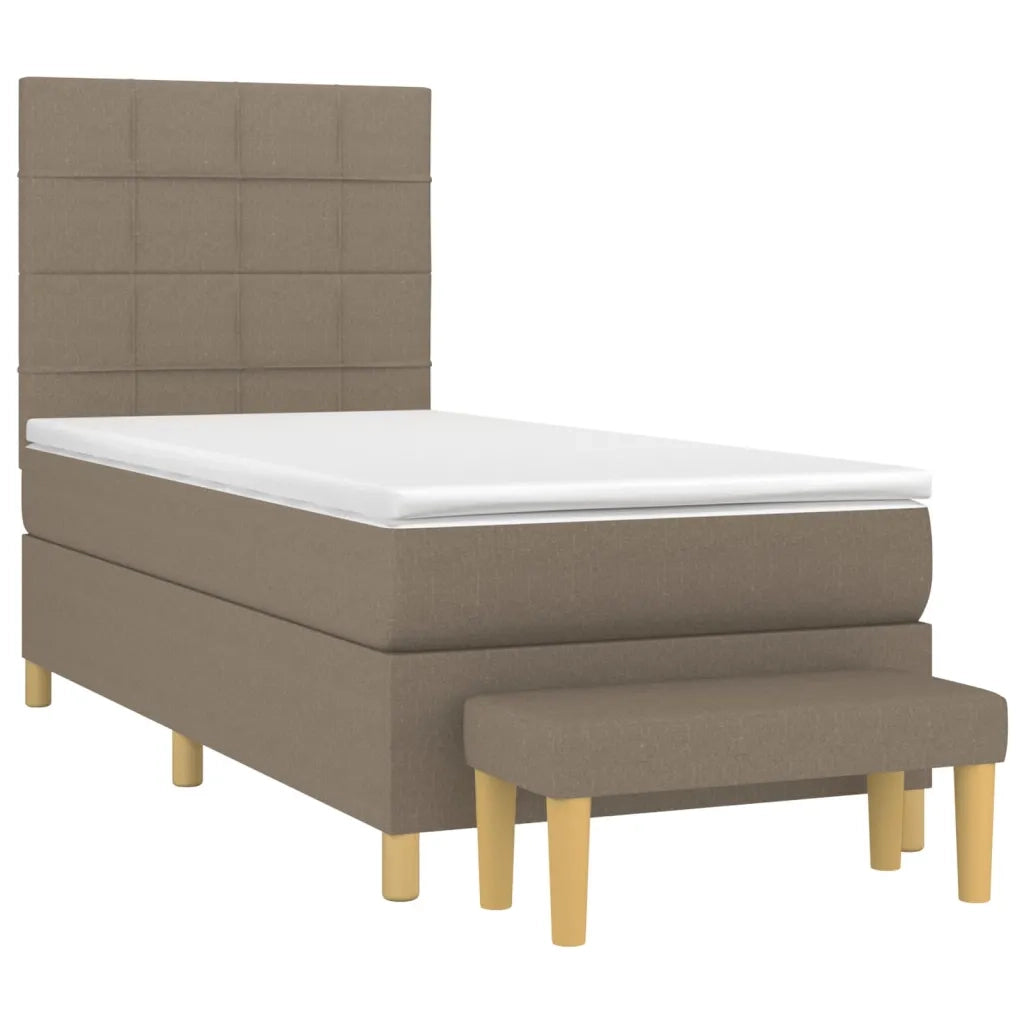 Giroletto a Molle con Materasso Tortora 90x200 cm inTessuto 3137129